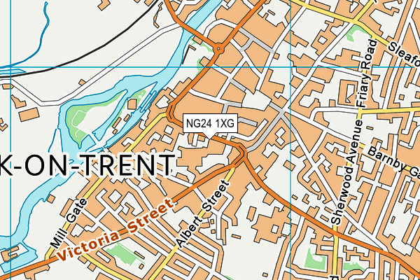 NG24 1XG map - OS VectorMap District (Ordnance Survey) NG24 1XG map - OS VectorMap District (Ordnance Survey)