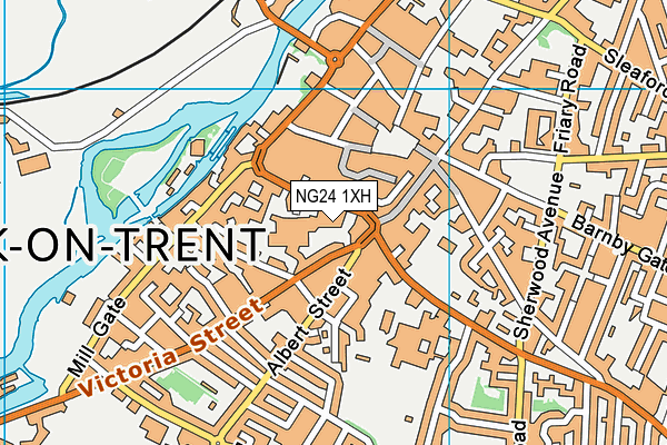 NG24 1XH map - OS VectorMap District (Ordnance Survey) NG24 1XH map - OS VectorMap District (Ordnance Survey)