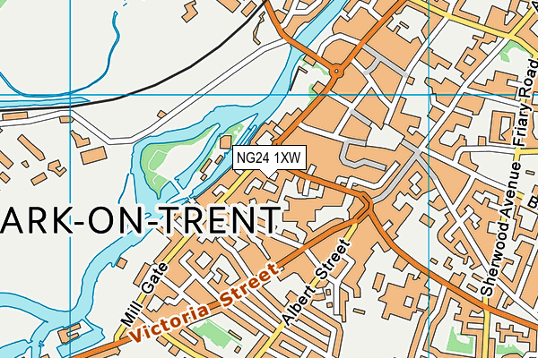NG24 1XW map - OS VectorMap District (Ordnance Survey) NG24 1XW map - OS VectorMap District (Ordnance Survey)