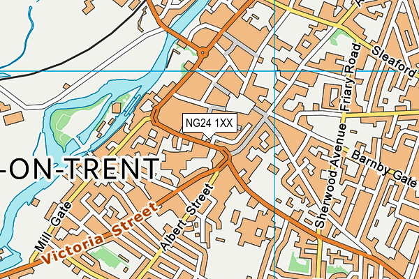 NG24 1XX map - OS VectorMap District (Ordnance Survey) NG24 1XX map - OS VectorMap District (Ordnance Survey)