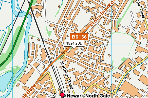 NG24 2DD map - OS VectorMap District (Ordnance Survey) NG24 2DD map - OS VectorMap District (Ordnance Survey)