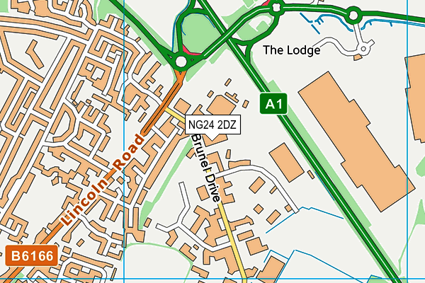 NG24 2DZ map - OS VectorMap District (Ordnance Survey) NG24 2DZ map - OS VectorMap District (Ordnance Survey)