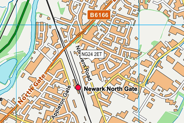 NG24 2ET map - OS VectorMap District (Ordnance Survey) NG24 2ET map - OS VectorMap District (Ordnance Survey)