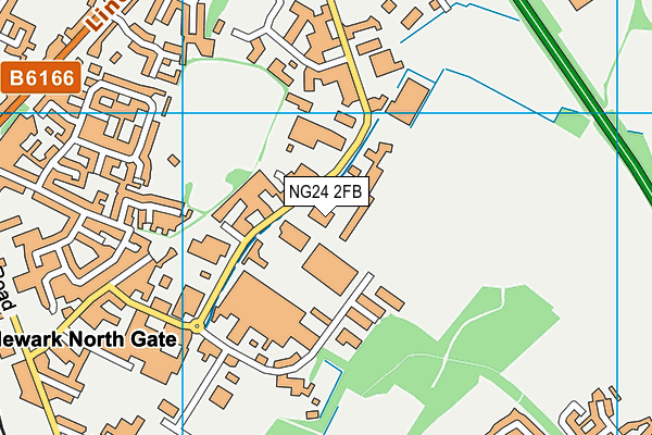 NG24 2FB map - OS VectorMap District (Ordnance Survey) NG24 2FB map - OS VectorMap District (Ordnance Survey)