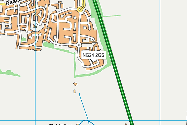 NG24 2GS map - OS VectorMap District (Ordnance Survey) NG24 2GS map - OS VectorMap District (Ordnance Survey)