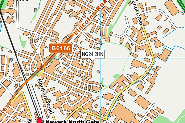 NG24 2HN map - OS VectorMap District (Ordnance Survey) NG24 2HN map - OS VectorMap District (Ordnance Survey)