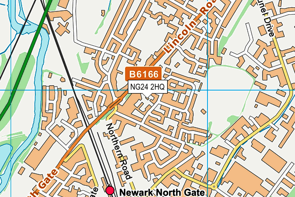 NG24 2HQ map - OS VectorMap District (Ordnance Survey) NG24 2HQ map - OS VectorMap District (Ordnance Survey)