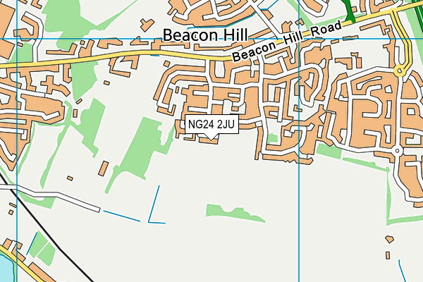 NG24 2JU map - OS VectorMap District (Ordnance Survey) NG24 2JU map - OS VectorMap District (Ordnance Survey)
