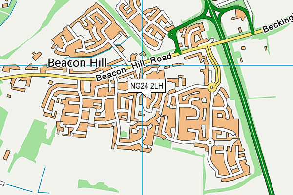 NG24 2LH map - OS VectorMap District (Ordnance Survey) NG24 2LH map - OS VectorMap District (Ordnance Survey)