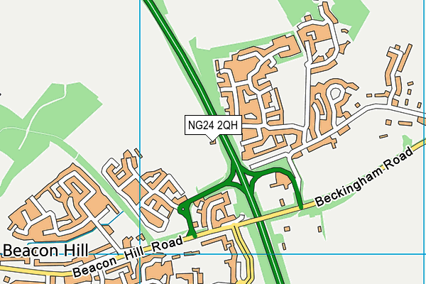 NG24 2QH map - OS VectorMap District (Ordnance Survey) NG24 2QH map - OS VectorMap District (Ordnance Survey)