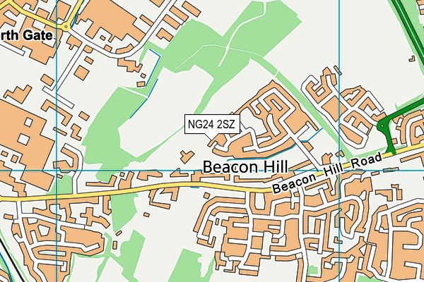 NG24 2SZ map - OS VectorMap District (Ordnance Survey) NG24 2SZ map - OS VectorMap District (Ordnance Survey)