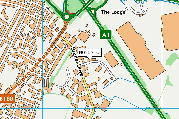 NG24 2TQ map - OS VectorMap District (Ordnance Survey) NG24 2TQ map - OS VectorMap District (Ordnance Survey)