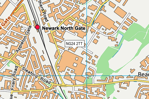 NG24 2TT map - OS VectorMap District (Ordnance Survey) NG24 2TT map - OS VectorMap District (Ordnance Survey)
