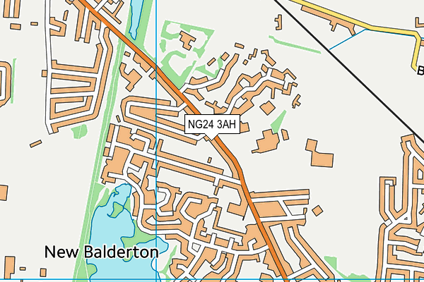 NG24 3AH map - OS VectorMap District (Ordnance Survey) NG24 3AH map - OS VectorMap District (Ordnance Survey)