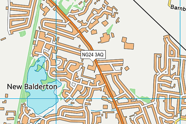 NG24 3AQ map - OS VectorMap District (Ordnance Survey) NG24 3AQ map - OS VectorMap District (Ordnance Survey)