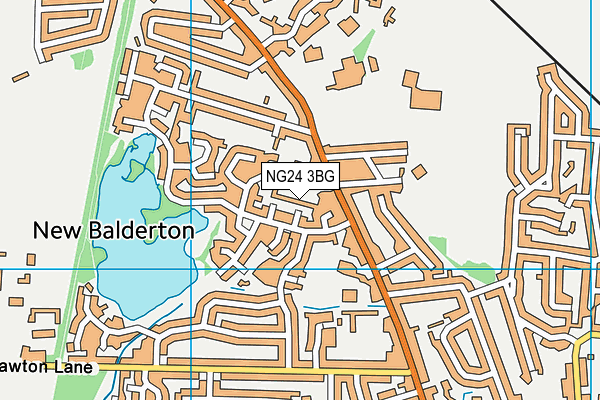 NG24 3BG map - OS VectorMap District (Ordnance Survey) NG24 3BG map - OS VectorMap District (Ordnance Survey)