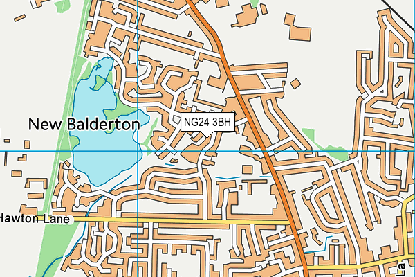 NG24 3BH map - OS VectorMap District (Ordnance Survey) NG24 3BH map - OS VectorMap District (Ordnance Survey)