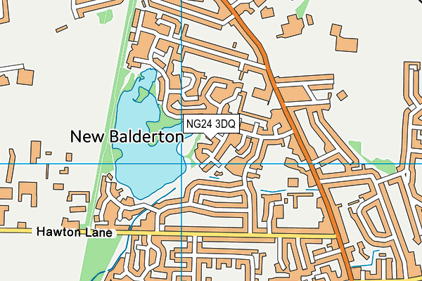 NG24 3DQ map - OS VectorMap District (Ordnance Survey) NG24 3DQ map - OS VectorMap District (Ordnance Survey)