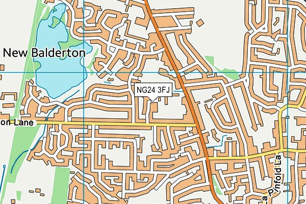 NG24 3FJ map - OS VectorMap District (Ordnance Survey) NG24 3FJ map - OS VectorMap District (Ordnance Survey)
