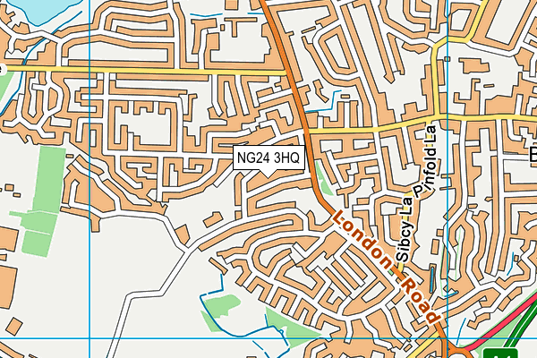 NG24 3HQ map - OS VectorMap District (Ordnance Survey) NG24 3HQ map - OS VectorMap District (Ordnance Survey)