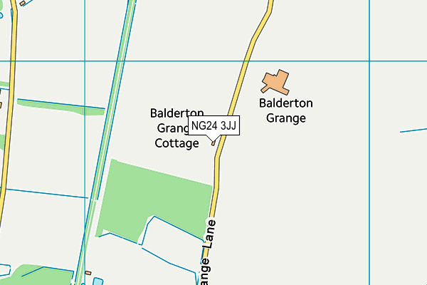 NG24 3JJ map - OS VectorMap District (Ordnance Survey) NG24 3JJ map - OS VectorMap District (Ordnance Survey)