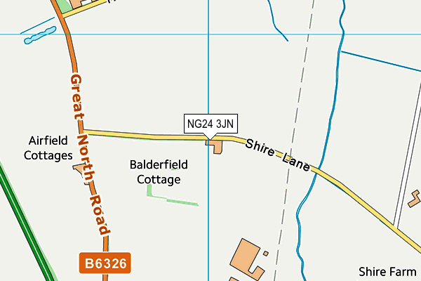 NG24 3JN map - OS VectorMap District (Ordnance Survey) NG24 3JN map - OS VectorMap District (Ordnance Survey)