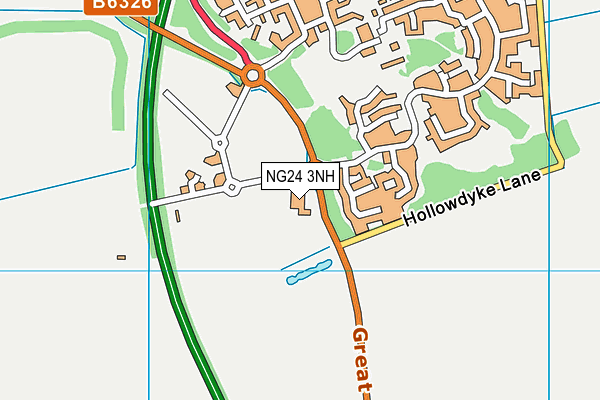 NG24 3NH map - OS VectorMap District (Ordnance Survey) NG24 3NH map - OS VectorMap District (Ordnance Survey)