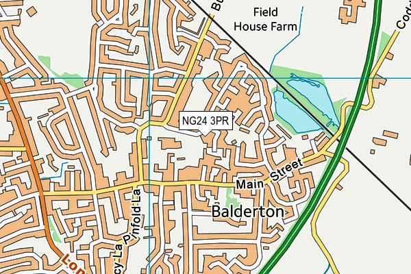 NG24 3PR map - OS VectorMap District (Ordnance Survey) NG24 3PR map - OS VectorMap District (Ordnance Survey)