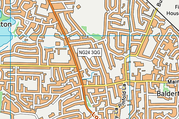 NG24 3QG map - OS VectorMap District (Ordnance Survey) NG24 3QG map - OS VectorMap District (Ordnance Survey)