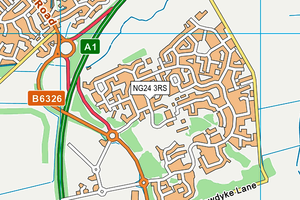 NG24 3RS map - OS VectorMap District (Ordnance Survey) NG24 3RS map - OS VectorMap District (Ordnance Survey)