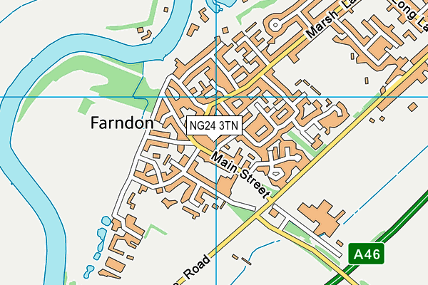 NG24 3TN map - OS VectorMap District (Ordnance Survey) NG24 3TN map - OS VectorMap District (Ordnance Survey)