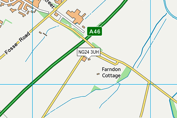 NG24 3UH map - OS VectorMap District (Ordnance Survey) NG24 3UH map - OS VectorMap District (Ordnance Survey)
