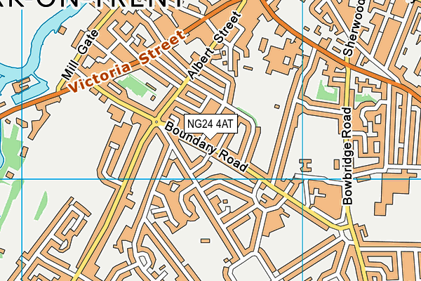 NG24 4AT map - OS VectorMap District (Ordnance Survey) NG24 4AT map - OS VectorMap District (Ordnance Survey)