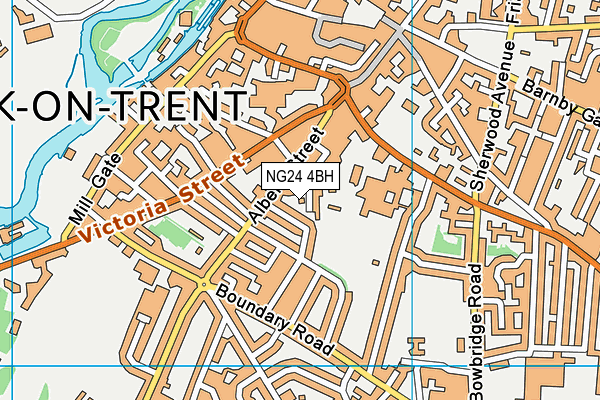 NG24 4BH map - OS VectorMap District (Ordnance Survey) NG24 4BH map - OS VectorMap District (Ordnance Survey)