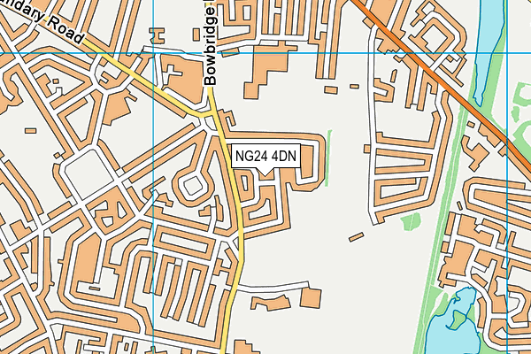 NG24 4DN map - OS VectorMap District (Ordnance Survey) NG24 4DN map - OS VectorMap District (Ordnance Survey)