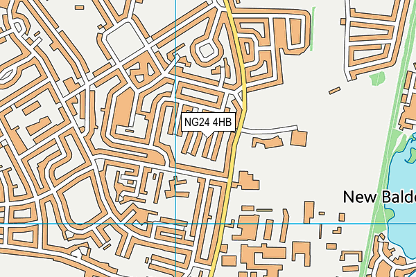 NG24 4HB map - OS VectorMap District (Ordnance Survey) NG24 4HB map - OS VectorMap District (Ordnance Survey)