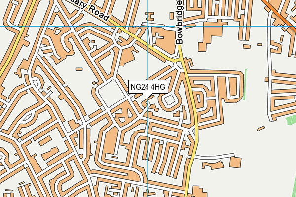 NG24 4HG map - OS VectorMap District (Ordnance Survey) NG24 4HG map - OS VectorMap District (Ordnance Survey)