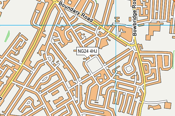NG24 4HJ map - OS VectorMap District (Ordnance Survey) NG24 4HJ map - OS VectorMap District (Ordnance Survey)