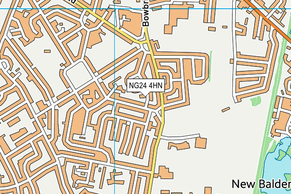 NG24 4HN map - OS VectorMap District (Ordnance Survey) NG24 4HN map - OS VectorMap District (Ordnance Survey)