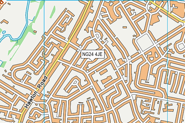 NG24 4JE map - OS VectorMap District (Ordnance Survey) NG24 4JE map - OS VectorMap District (Ordnance Survey)
