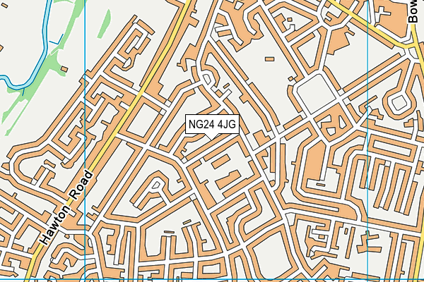 NG24 4JG map - OS VectorMap District (Ordnance Survey) NG24 4JG map - OS VectorMap District (Ordnance Survey)