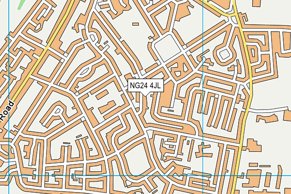 NG24 4JL map - OS VectorMap District (Ordnance Survey) NG24 4JL map - OS VectorMap District (Ordnance Survey)