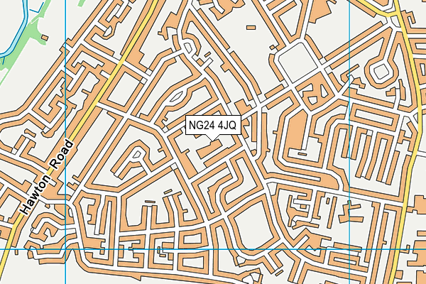 NG24 4JQ map - OS VectorMap District (Ordnance Survey) NG24 4JQ map - OS VectorMap District (Ordnance Survey)