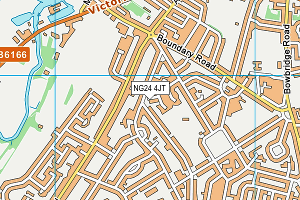 NG24 4JT map - OS VectorMap District (Ordnance Survey) NG24 4JT map - OS VectorMap District (Ordnance Survey)