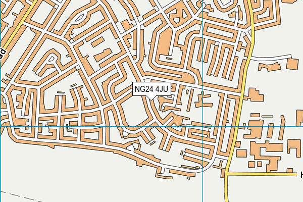 NG24 4JU map - OS VectorMap District (Ordnance Survey) NG24 4JU map - OS VectorMap District (Ordnance Survey)