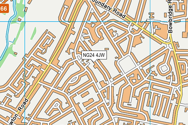 NG24 4JW map - OS VectorMap District (Ordnance Survey) NG24 4JW map - OS VectorMap District (Ordnance Survey)