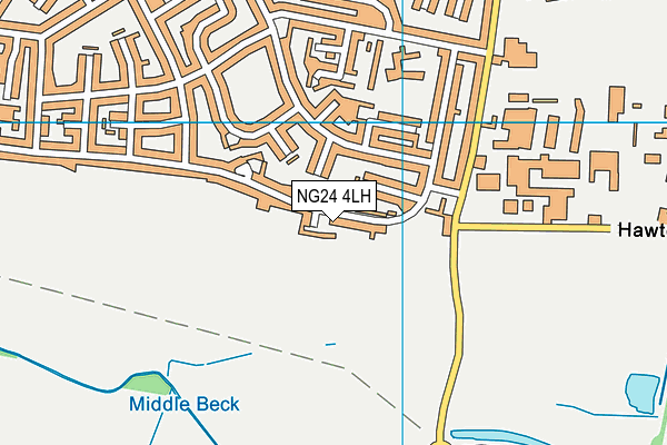 NG24 4LH map - OS VectorMap District (Ordnance Survey) NG24 4LH map - OS VectorMap District (Ordnance Survey)