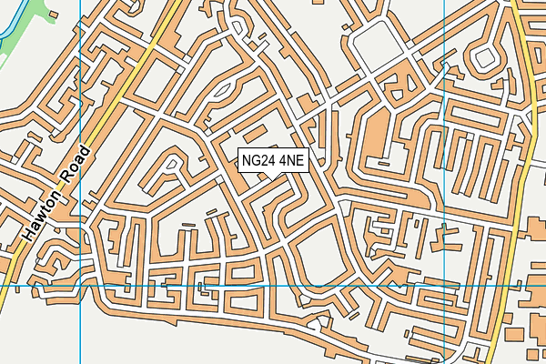 NG24 4NE map - OS VectorMap District (Ordnance Survey) NG24 4NE map - OS VectorMap District (Ordnance Survey)
