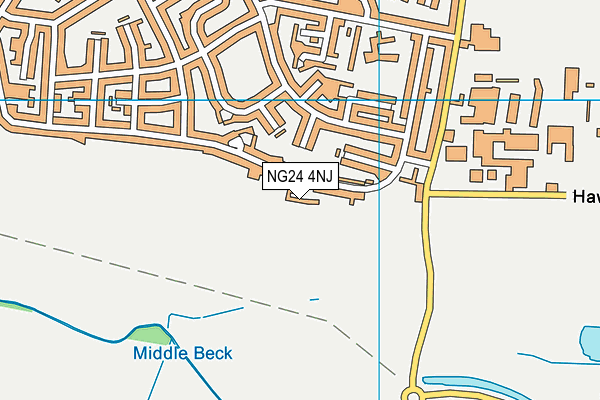 NG24 4NJ map - OS VectorMap District (Ordnance Survey) NG24 4NJ map - OS VectorMap District (Ordnance Survey)