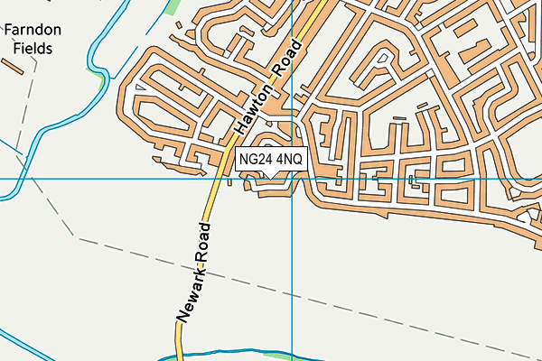 NG24 4NQ map - OS VectorMap District (Ordnance Survey) NG24 4NQ map - OS VectorMap District (Ordnance Survey)